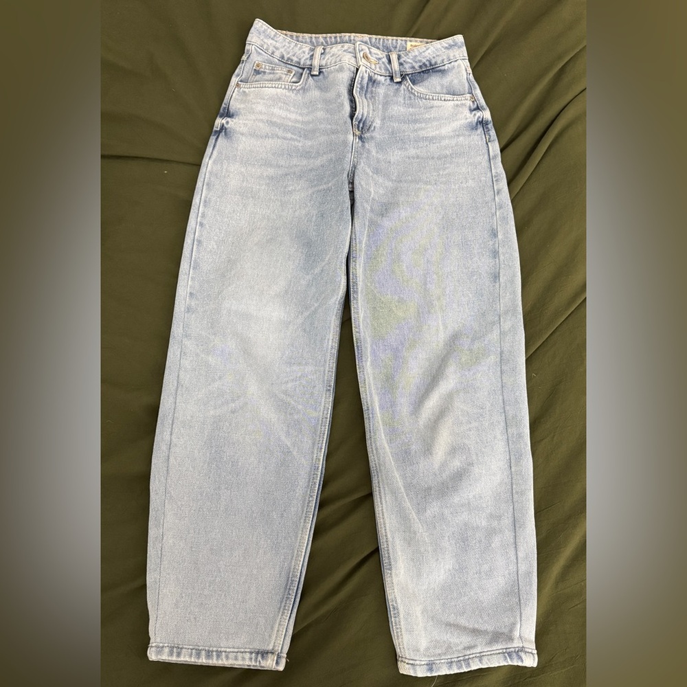 Light Blue Women's Barrel Jeans